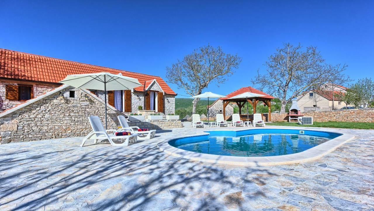Dalmatia Stone House - Heated Pool Guest House Biorine Bagian luar foto